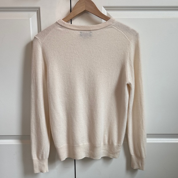 Ivory 100% Cashmere Sweater - Picture 3 of 4